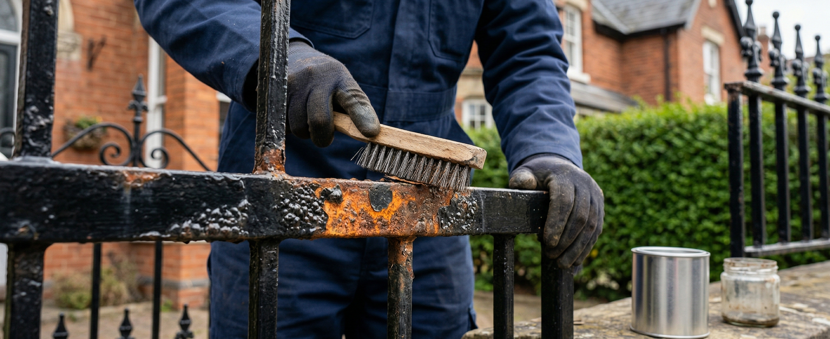 Why is My Metal Fence Rusting Through New Paint? | Fix Rust Bleed ...