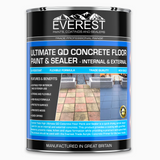 Can of Everest Ultimate QD Concrete Floor Paint & Sealer on a white background