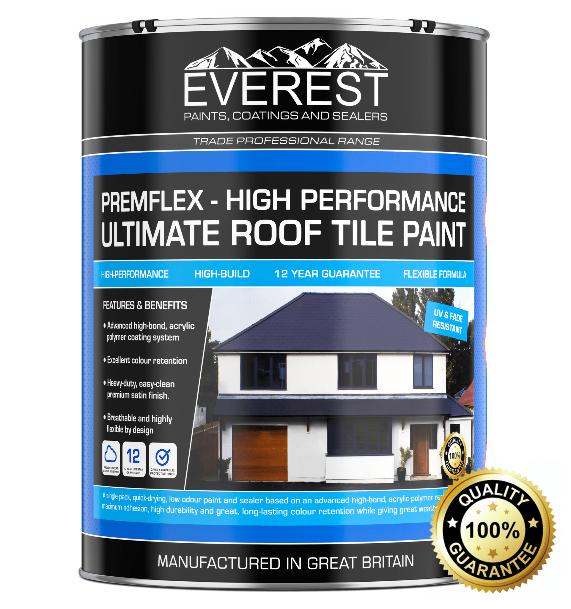 Everest - PremFlex - Flexible Roof Tile Paint - Everest Paints