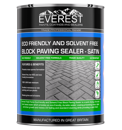 SummitSeal - Block Paving Sealer – Acrylic Water Based – Colour Enhancer - Everest Paints